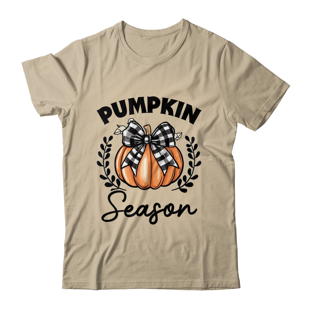 Retro Halloween Pumpkin Spice Coquette Pumpkin Season Women Girls Shirt & Sweatshirt | siriusteestore