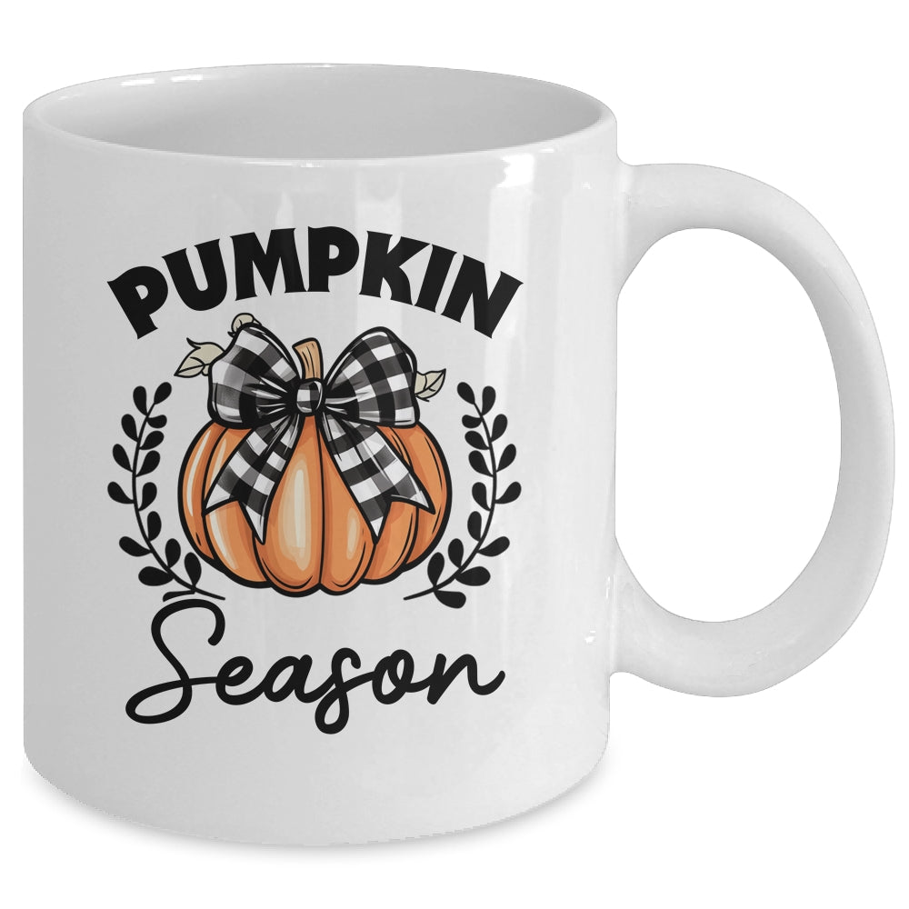 Retro Halloween Pumpkin Spice Coquette Pumpkin Season Women Girls Mug | siriusteestore