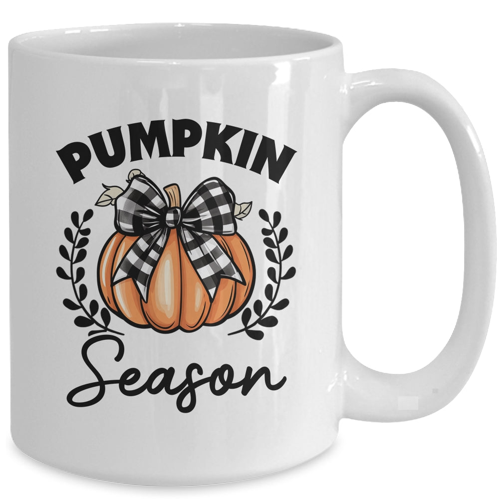 Retro Halloween Pumpkin Spice Coquette Pumpkin Season Women Girls Mug | siriusteestore