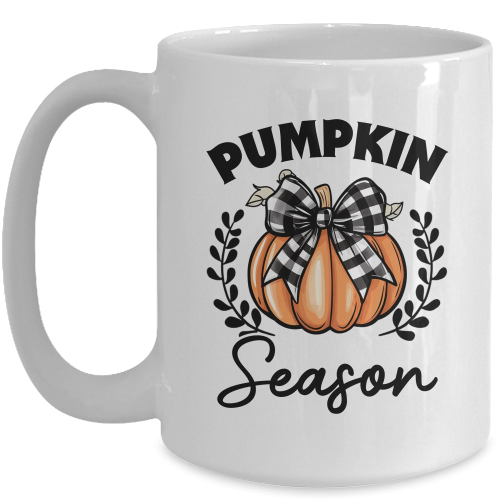 Retro Halloween Pumpkin Spice Coquette Pumpkin Season Women Girls Mug | siriusteestore