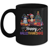 Retro Halloween Thanksgiving Christmas Happy HalloThanksMas Mug | siriusteestore