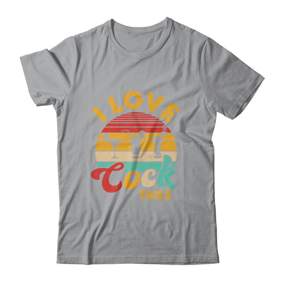 Retro I Love Cocktails Funny Adult Drinking Humor Pun Shirt & Tank Top | siriusteestore