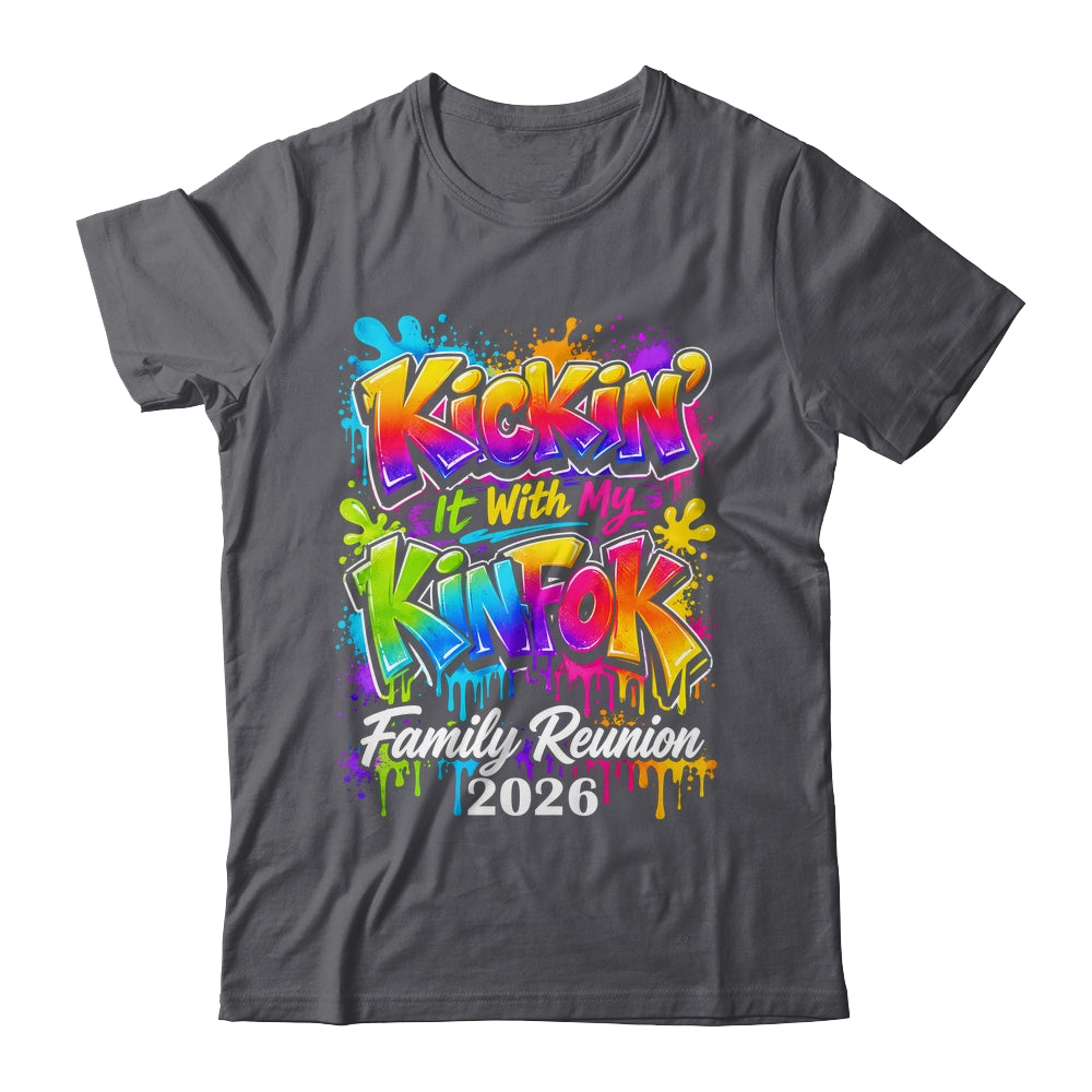 Retro Kickin It With My Kinfolk Family Reunion 2026 Matching Shirt & Tank Top | siriusteestore