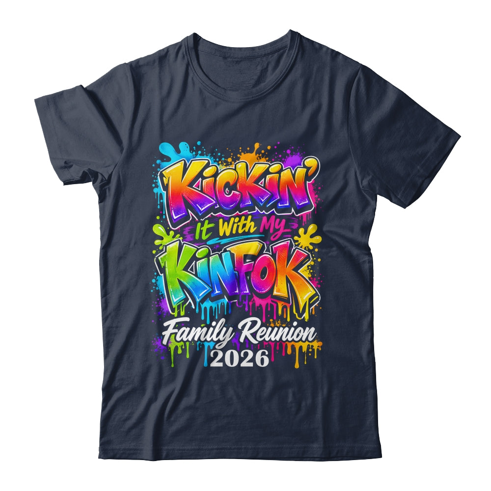 Retro Kickin It With My Kinfolk Family Reunion 2026 Matching Shirt & Tank Top | siriusteestore