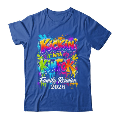 Retro Kickin It With My Kinfolk Family Reunion 2026 Matching Shirt & Tank Top | siriusteestore