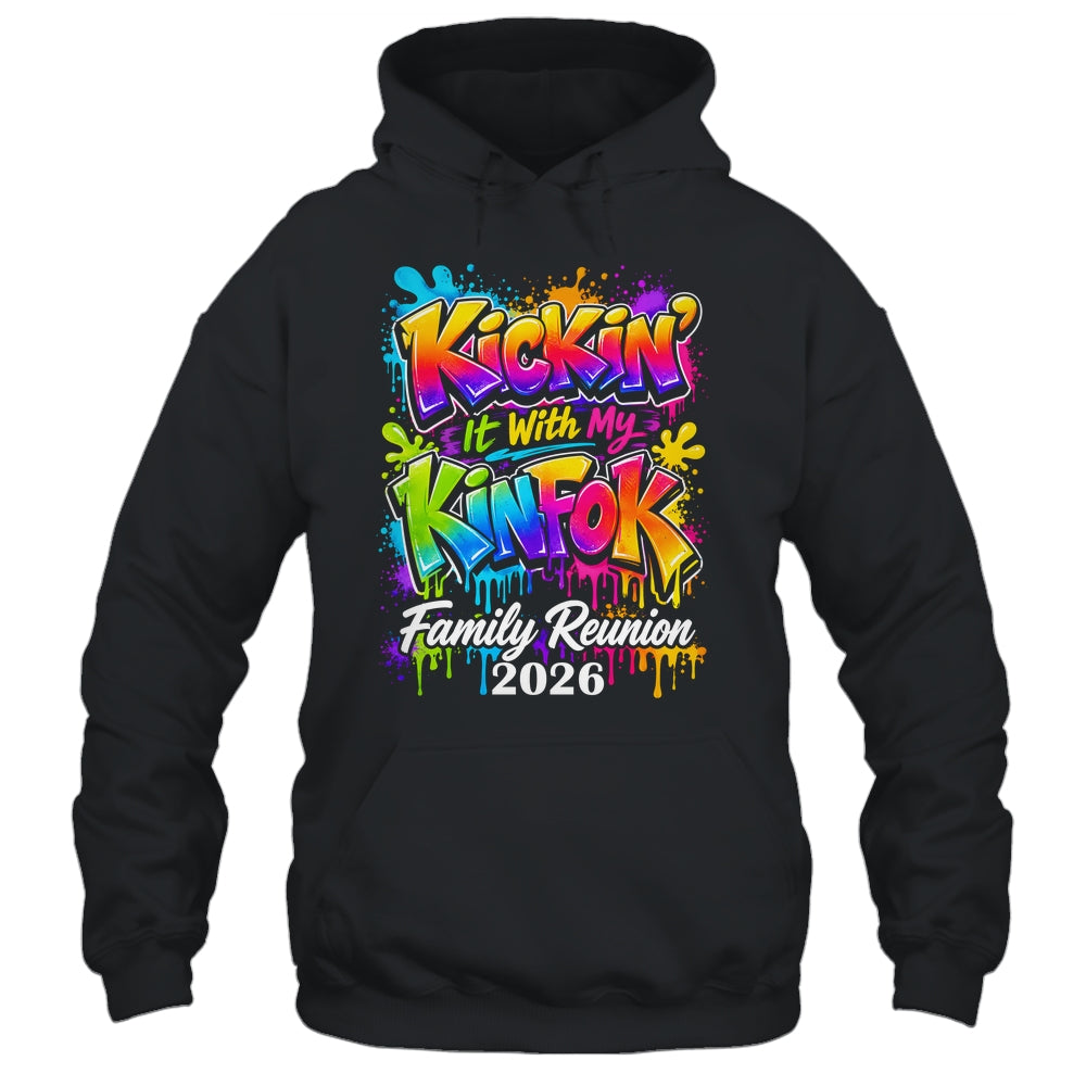 Retro Kickin It With My Kinfolk Family Reunion 2026 Matching Shirt & Tank Top | siriusteestore