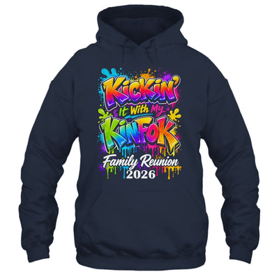 Retro Kickin It With My Kinfolk Family Reunion 2026 Matching Shirt & Tank Top | siriusteestore