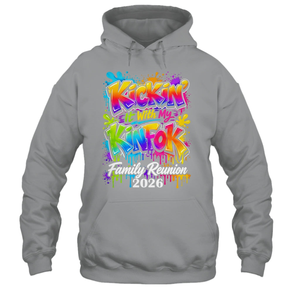Retro Kickin It With My Kinfolk Family Reunion 2026 Matching Shirt & Tank Top | siriusteestore