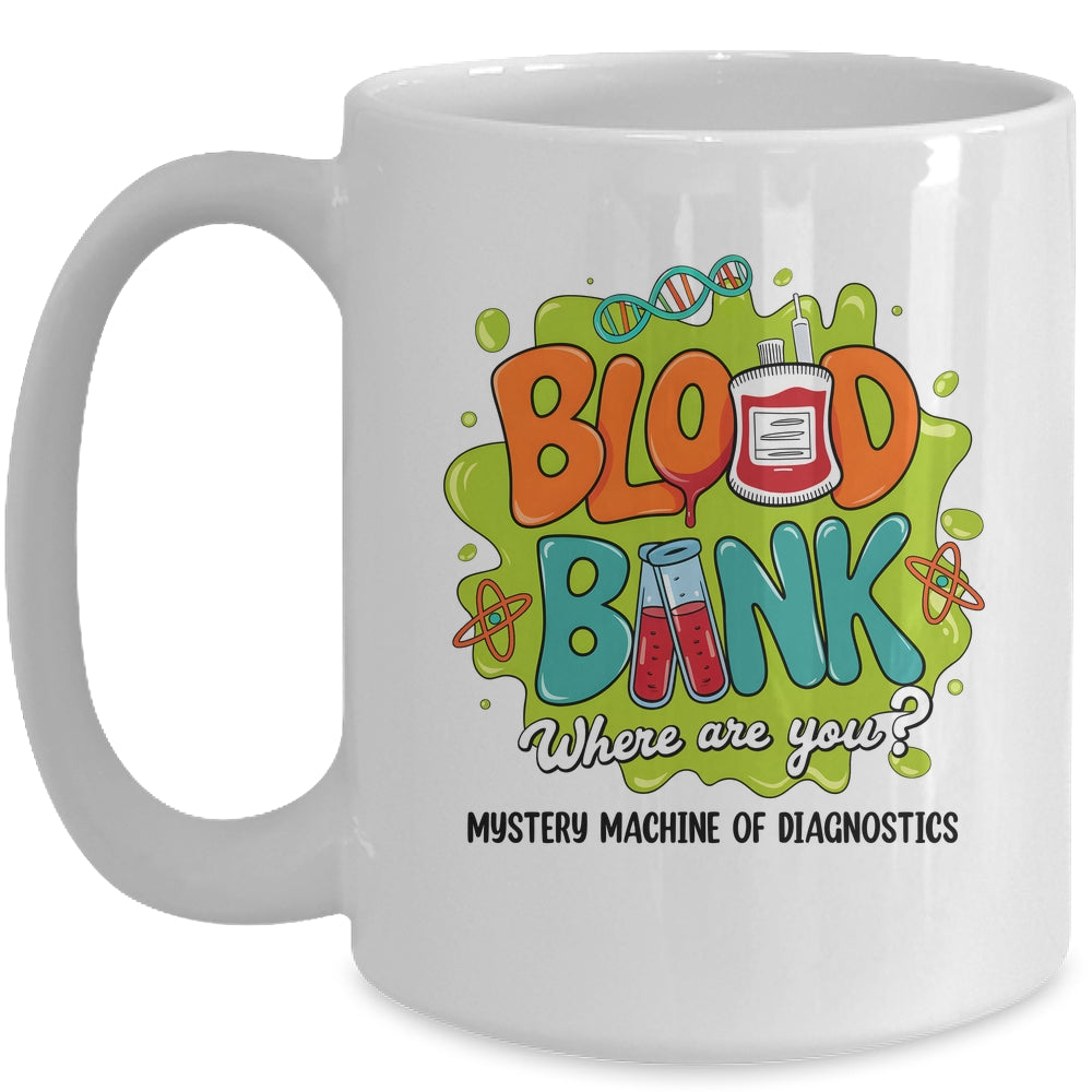 Retro Lab Week 2025 Blood Bank Team MLS MLT Lab Scientist Mug | siriusteestore