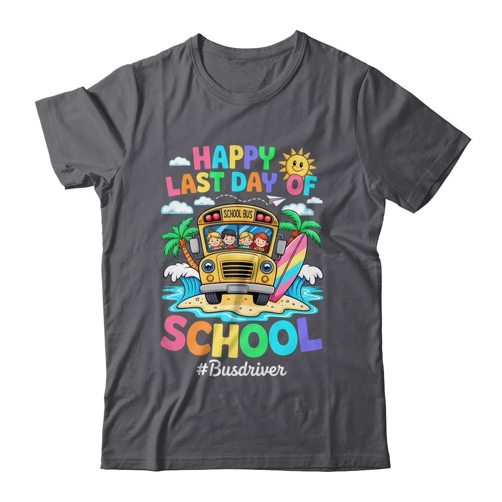 Retro Last Day Of School End Of School Bus Driver We Out Shirt & Tank Top | siriusteestore