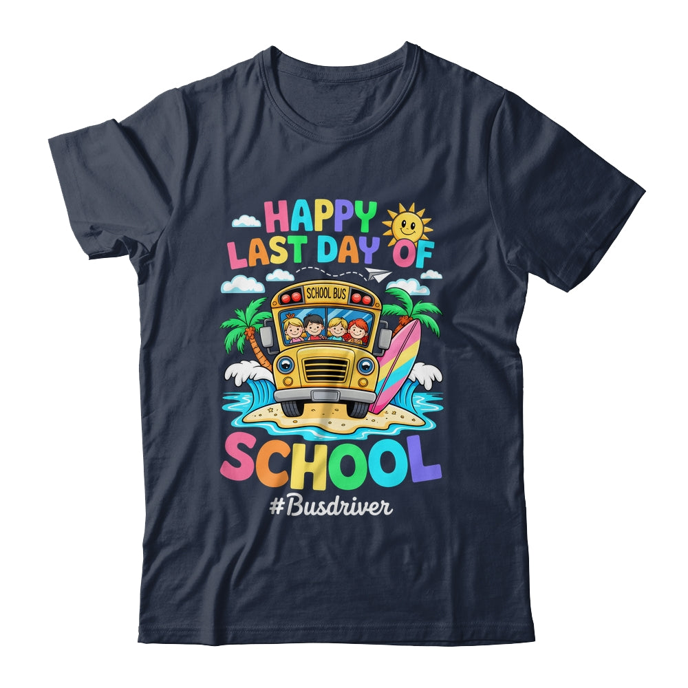 Retro Last Day Of School End Of School Bus Driver We Out Shirt & Tank Top | siriusteestore