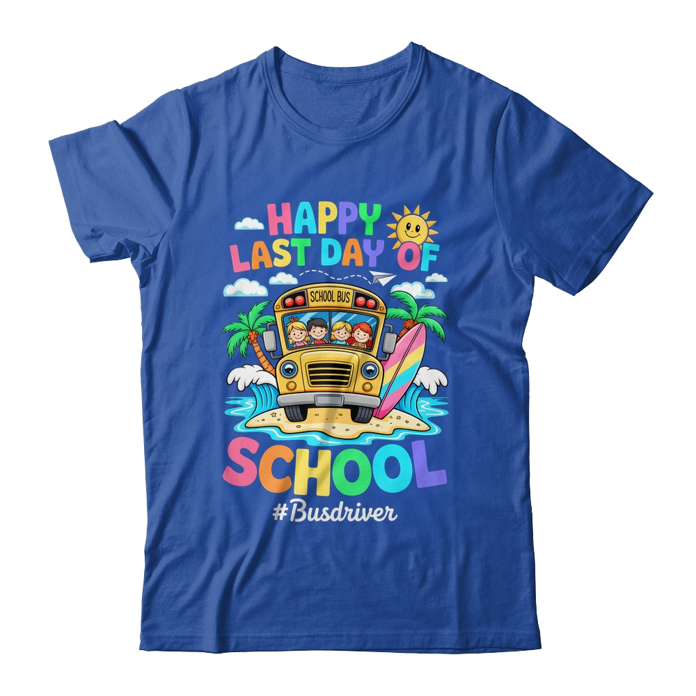 Retro Last Day Of School End Of School Bus Driver We Out Shirt & Tank Top | siriusteestore