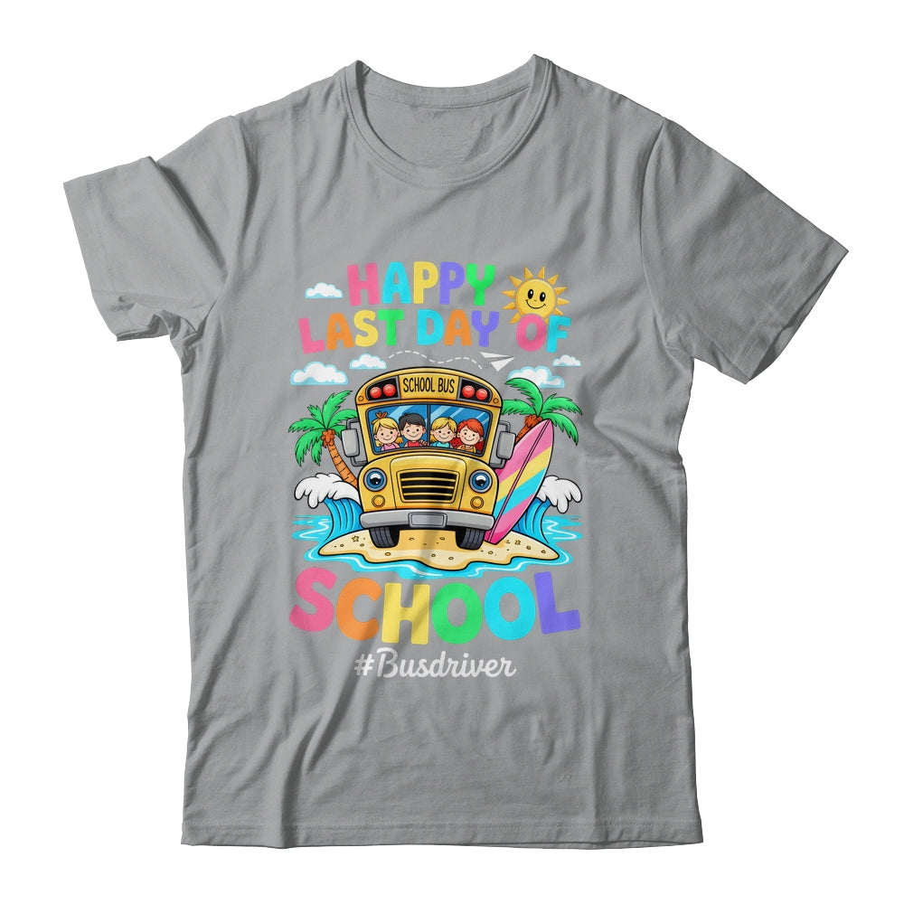 Retro Last Day Of School End Of School Bus Driver We Out Shirt & Tank Top | siriusteestore
