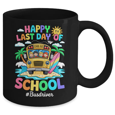 Retro Last Day Of School End Of School Bus Driver We Out Mug | siriusteestore