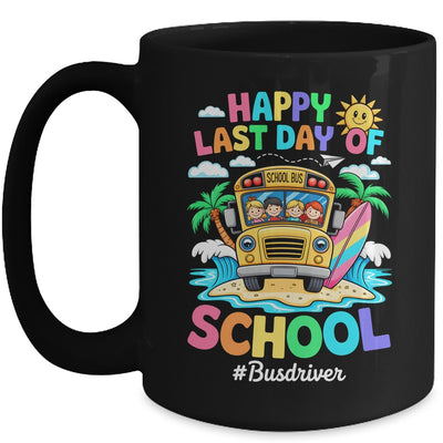 Retro Last Day Of School End Of School Bus Driver We Out Mug | siriusteestore