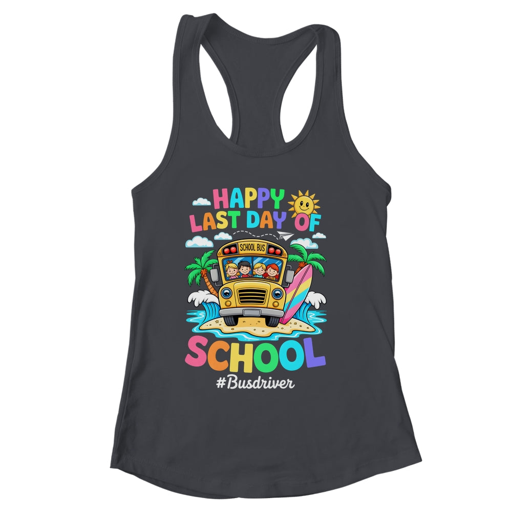 Retro Last Day Of School End Of School Bus Driver We Out Shirt & Tank Top | siriusteestore