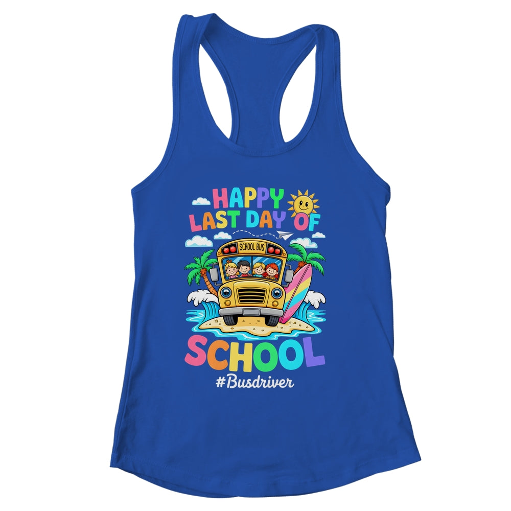 Retro Last Day Of School End Of School Bus Driver We Out Shirt & Tank Top | siriusteestore