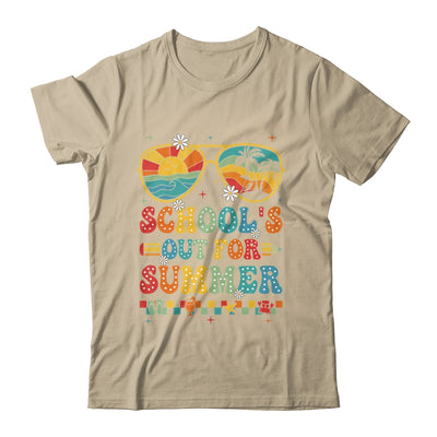 Retro Last Day Of School's Out For Summer Teacher Boys Girls Shirt & Tank Top | siriusteestore