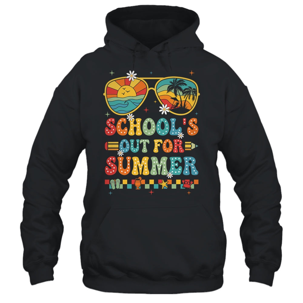 Retro Last Day Of School's Out For Summer Teacher Boys Girls Shirt & Tank Top | siriusteestore