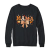 Retro Mama Coquette Bows Leopard Mom Fall Thanksgiving Women Shirt & Sweatshirt | siriusteestore