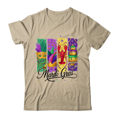 Retro Mardi Gras Carnival King Cake Crawfish Louisiana Shirt & Sweatshirt | siriusteestore
