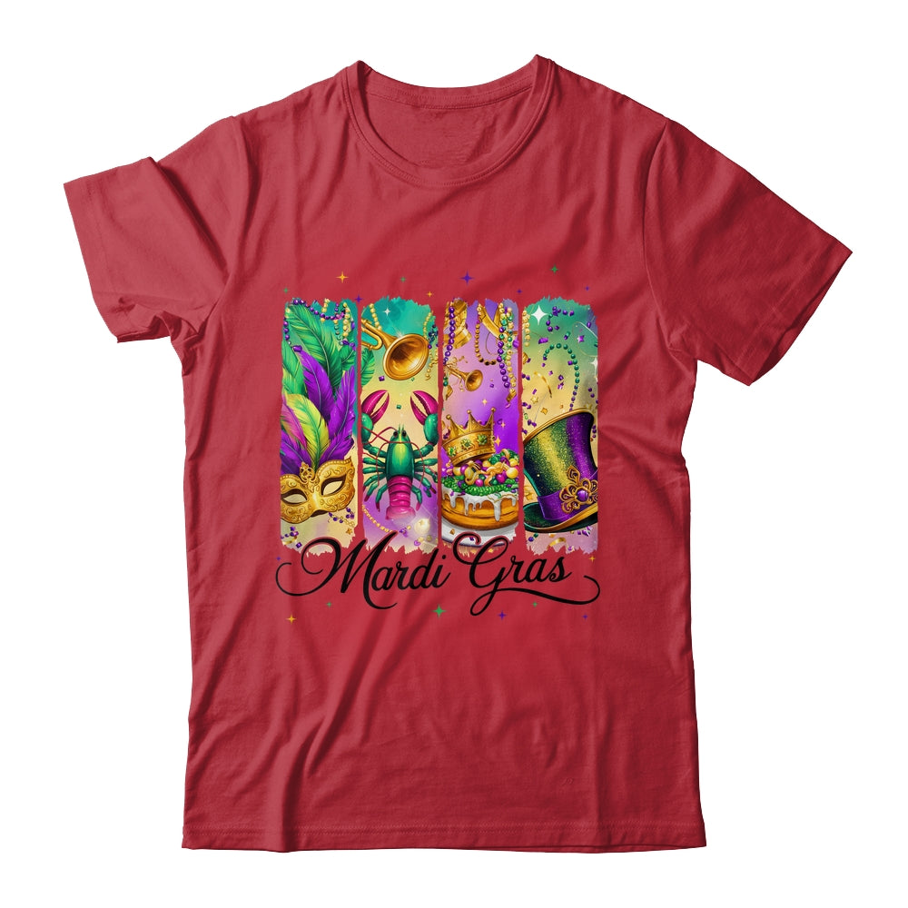 Retro Mardi Gras Coquette King Cake Louisiana Crawfish Shirt & Sweatshirt | siriusteestore
