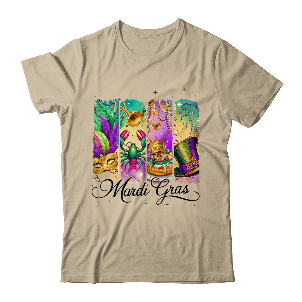 Retro Mardi Gras Coquette King Cake Louisiana Crawfish Shirt & Sweatshirt | siriusteestore