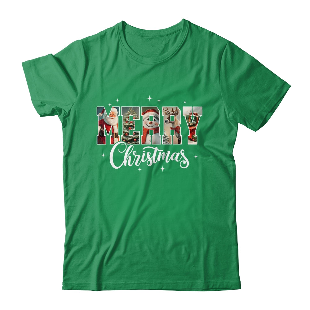 Retro Merry Christmas Vintage Santa Claus Women Girls Shirt & Sweatshirt | siriusteestore