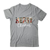Retro Merry Christmas Vintage Santa Claus Women Girls Shirt & Sweatshirt | siriusteestore