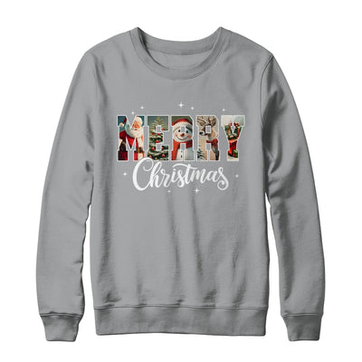 Retro Merry Christmas Vintage Santa Claus Women Girls Shirt & Sweatshirt | siriusteestore