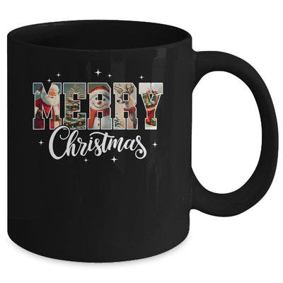 Retro Merry Christmas Vintage Santa Claus Women Girls Mug | siriusteestore