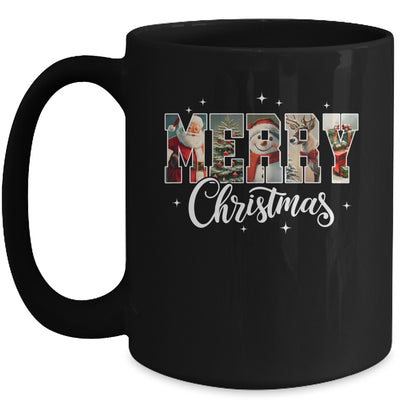 Retro Merry Christmas Vintage Santa Claus Women Girls Mug | siriusteestore