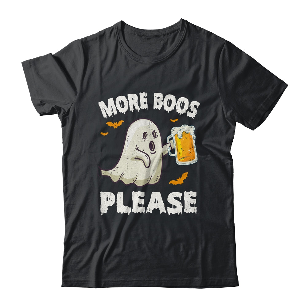 Retro More Boos Please Ghost Beer Halloween Costume Men Shirt & Hoodie | siriusteestore