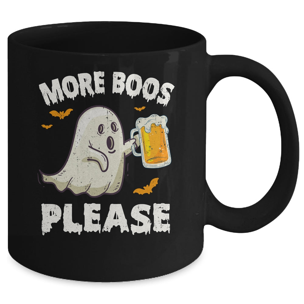 Retro More Boos Please Ghost Beer Halloween Costume Men Mug | siriusteestore