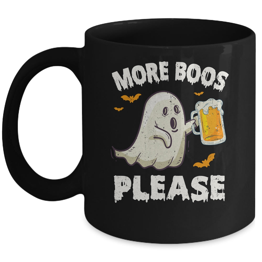 Retro More Boos Please Ghost Beer Halloween Costume Men Mug | siriusteestore