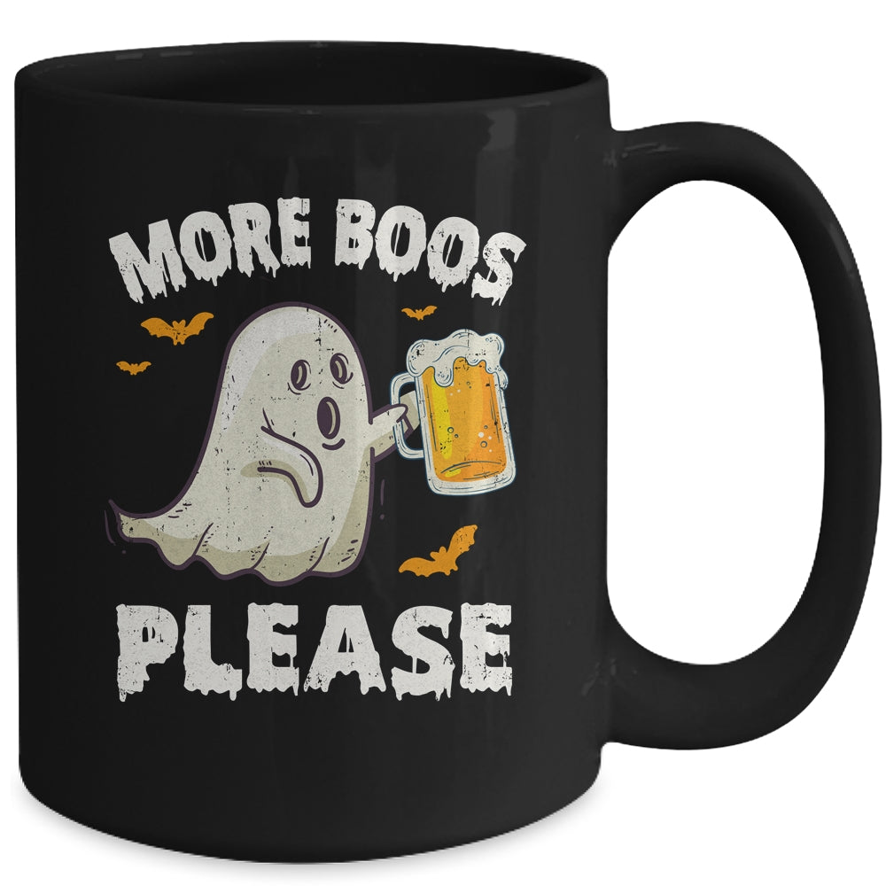 Retro More Boos Please Ghost Beer Halloween Costume Men Mug | siriusteestore
