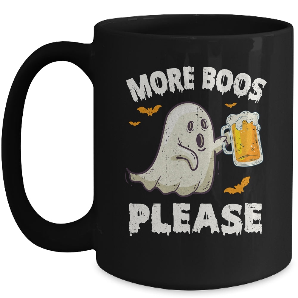 Retro More Boos Please Ghost Beer Halloween Costume Men Mug | siriusteestore