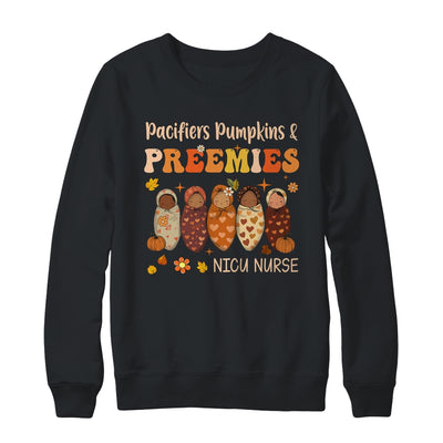 Retro Pacifiers Pumpkins Preemies Fall NICU Nurse Halloween Shirt & Sweatshirt | siriusteestore