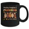 Retro Pacifiers Pumpkins Preemies Fall NICU Nurse Halloween Mug | siriusteestore