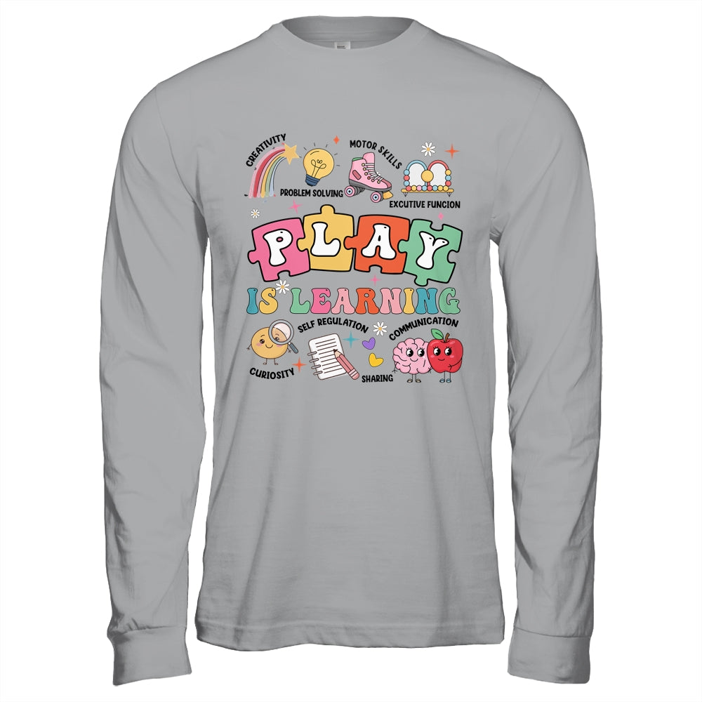 Retro Play Is Learning Kindergarten Teacher Team Women Shirt & Hoodie | siriusteestore