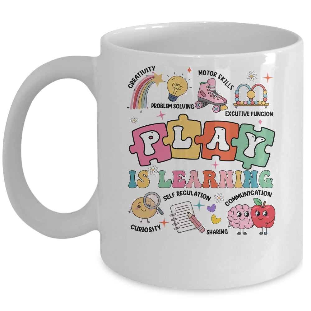 Retro Play Is Learning Kindergarten Teacher Team Women Mug | siriusteestore
