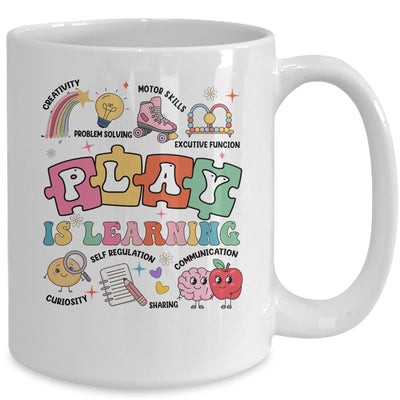 Retro Play Is Learning Kindergarten Teacher Team Women Mug | siriusteestore