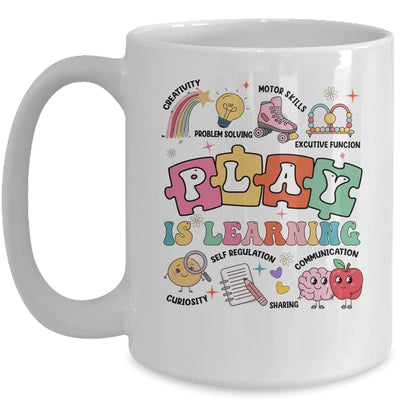 Retro Play Is Learning Kindergarten Teacher Team Women Mug | siriusteestore