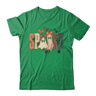 Retro Preppy Spooky Ghost Cute Halloween Coquette Boo Spooky Shirt & Sweatshirt | siriusteestore