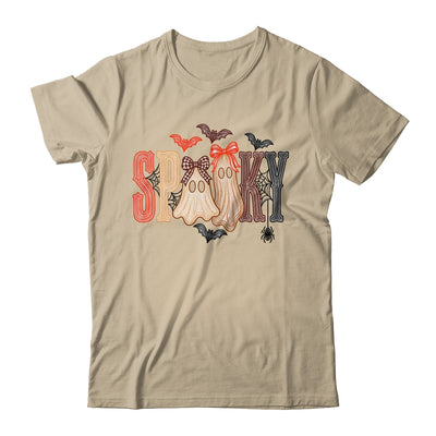 Retro Preppy Spooky Ghost Cute Halloween Coquette Boo Spooky Shirt & Sweatshirt | siriusteestore