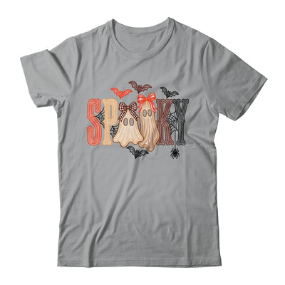 Retro Preppy Spooky Ghost Cute Halloween Coquette Boo Spooky Shirt & Sweatshirt | siriusteestore
