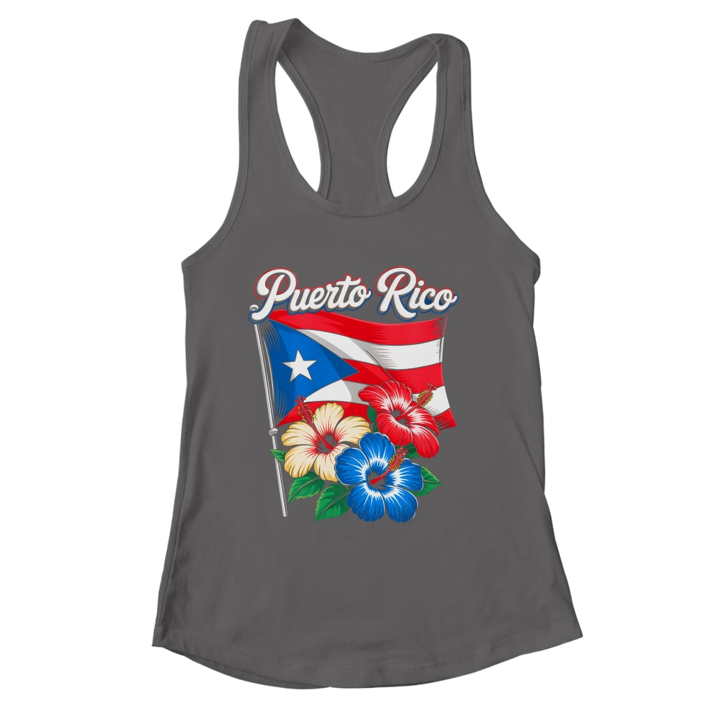 Retro Puerto Rico Flag Hispanic Heritage Month Boricua Rican Shirt & Tank Top | siriusteestore