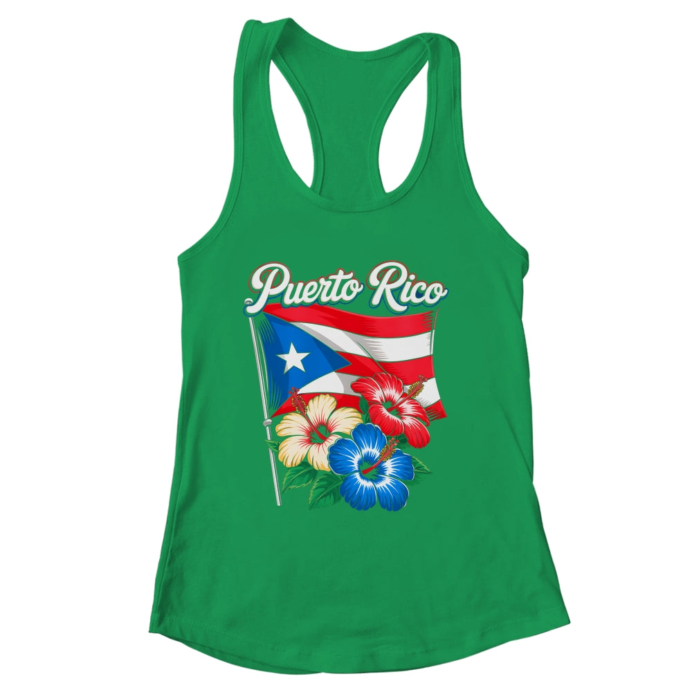 Retro Puerto Rico Flag Hispanic Heritage Month Boricua Rican Shirt & Tank Top | siriusteestore