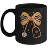 Retro Pumpkin Nurse Life Stethoscope Fall Autumn Coquette Bow Nurse Mug | siriusteestore