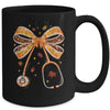 Retro Pumpkin Nurse Life Stethoscope Fall Autumn Coquette Bow Nurse Mug | siriusteestore